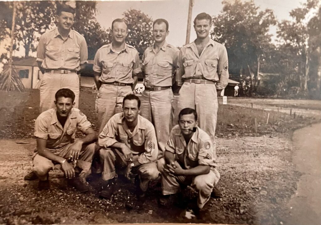 Mel's buddies - Guam 20th Air Force - Bob on the bottom right
